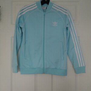 Adidas blue track jacket
